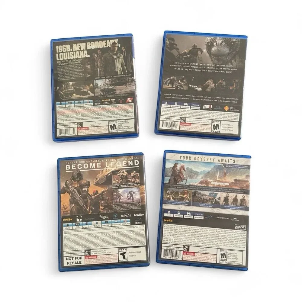 PS4 playstation 4‎ Game Lot CIB Tested and Complete 4 Games Total Best Sellers